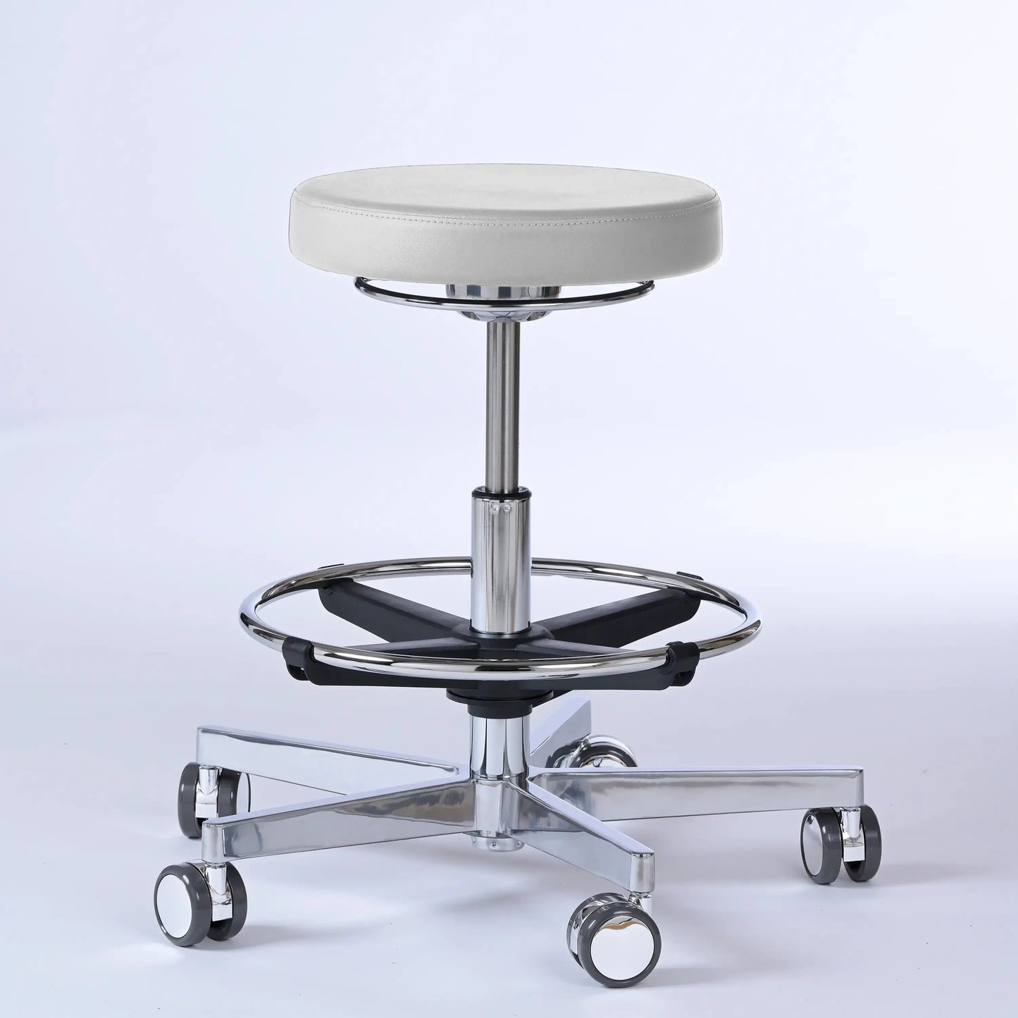 Drehhocker Lantinus – Gestell chrom mit Rollen -  - Lacontaire