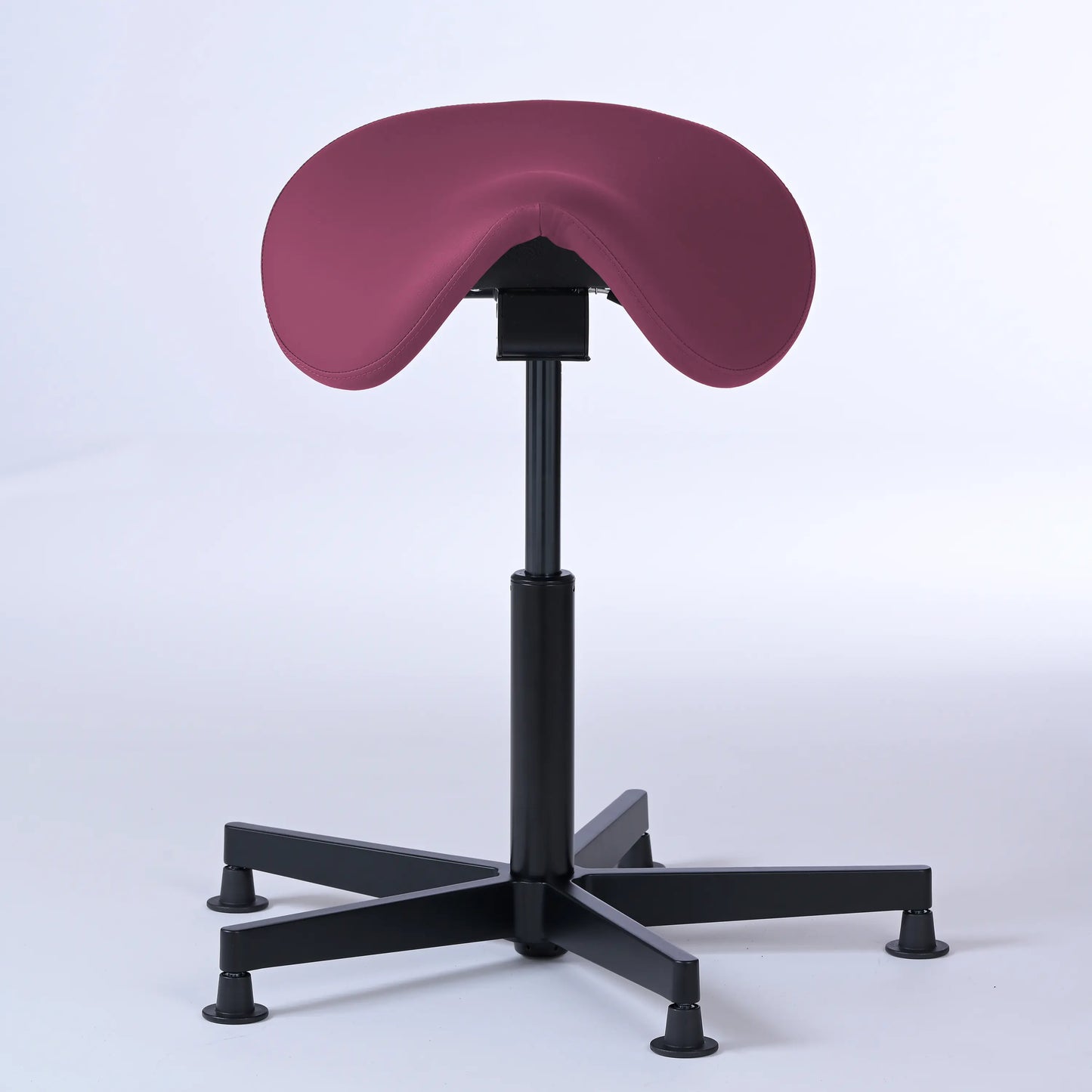 Stehhocker Garwin – Gestell Aluminium mit Gleitern - ergonomischer Sattelhocker - lila (4958) / Ohne Fußstütze - Lacontaire