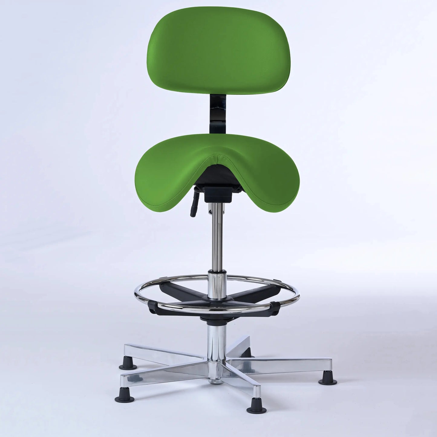 Stehhocker mit Rückenlehne Garwin – Gestell chrom mit Gleitern -  - Lacontaire