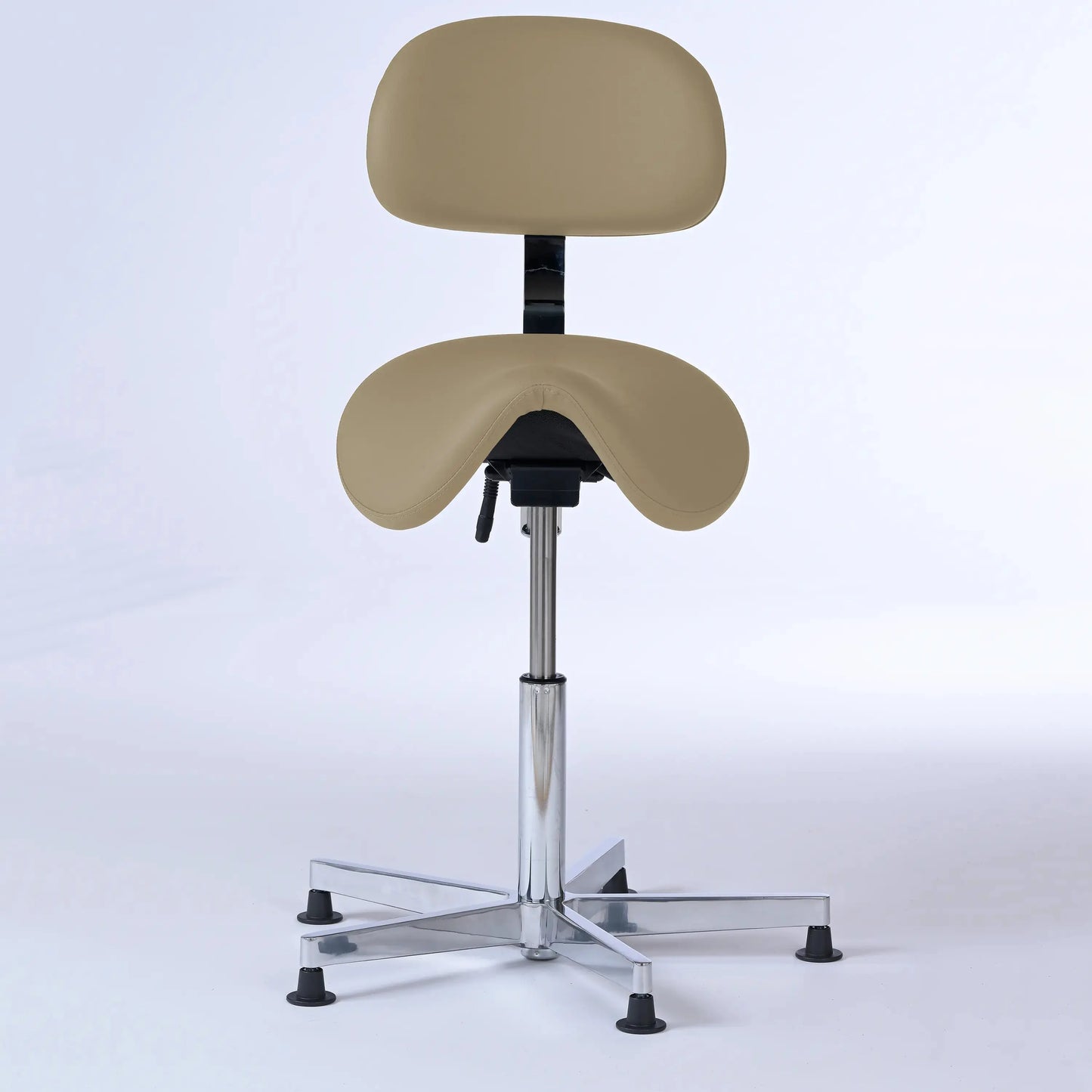 Stehhocker mit Rückenlehne Garwin – Gestell chrom mit Gleitern -  - Lacontaire