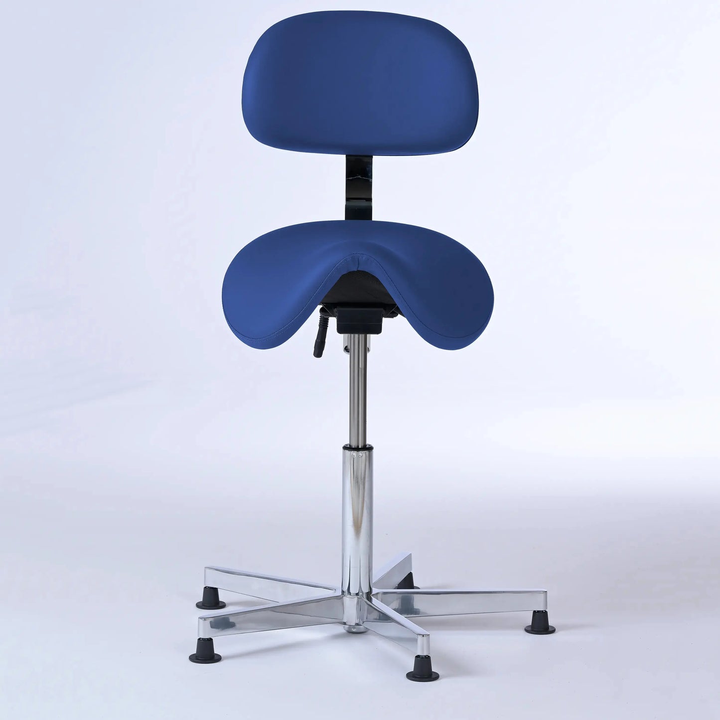Stehhocker mit Rückenlehne Garwin – Gestell chrom mit Gleitern -  - Lacontaire