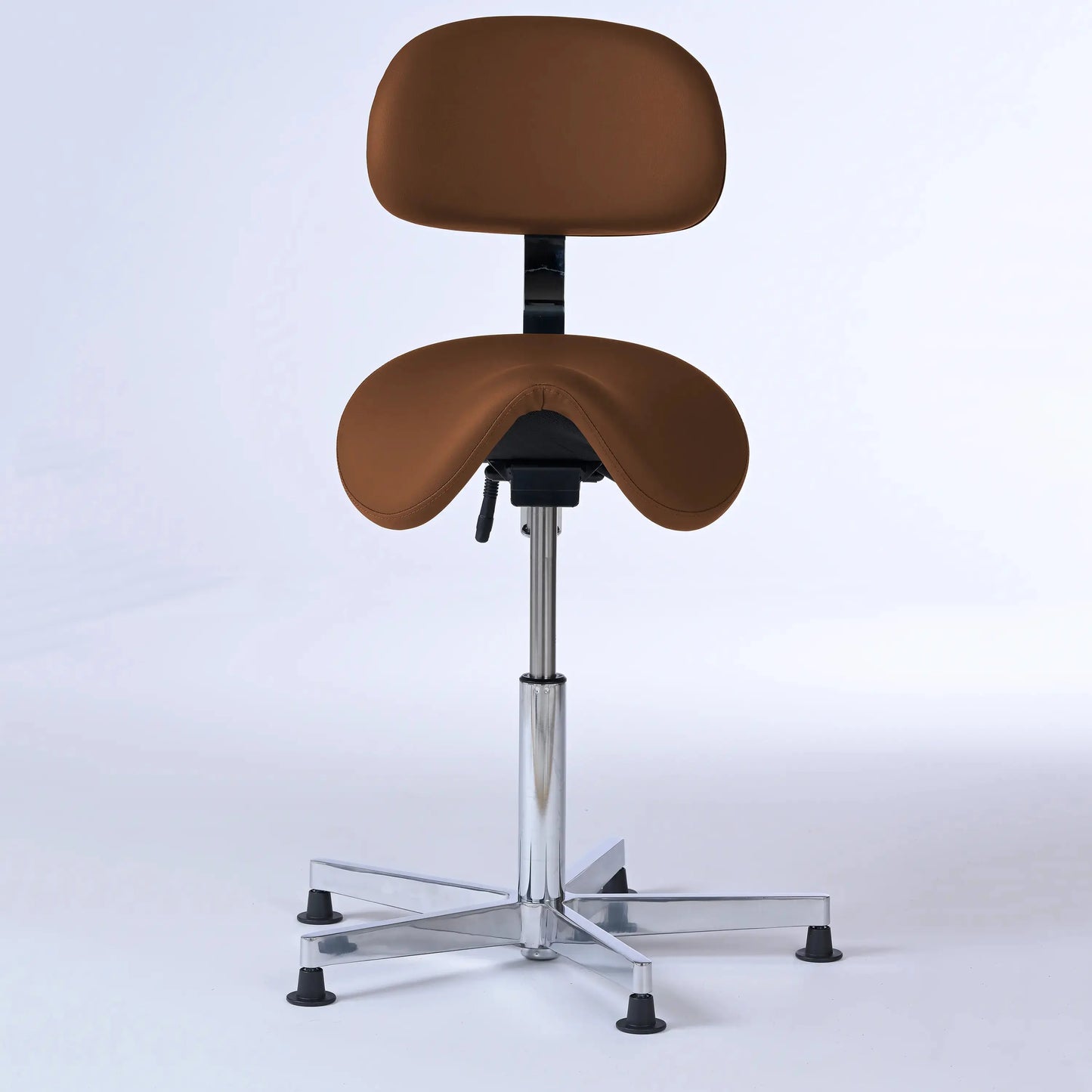 Stehhocker mit Rückenlehne Garwin – Gestell chrom mit Gleitern -  - Lacontaire