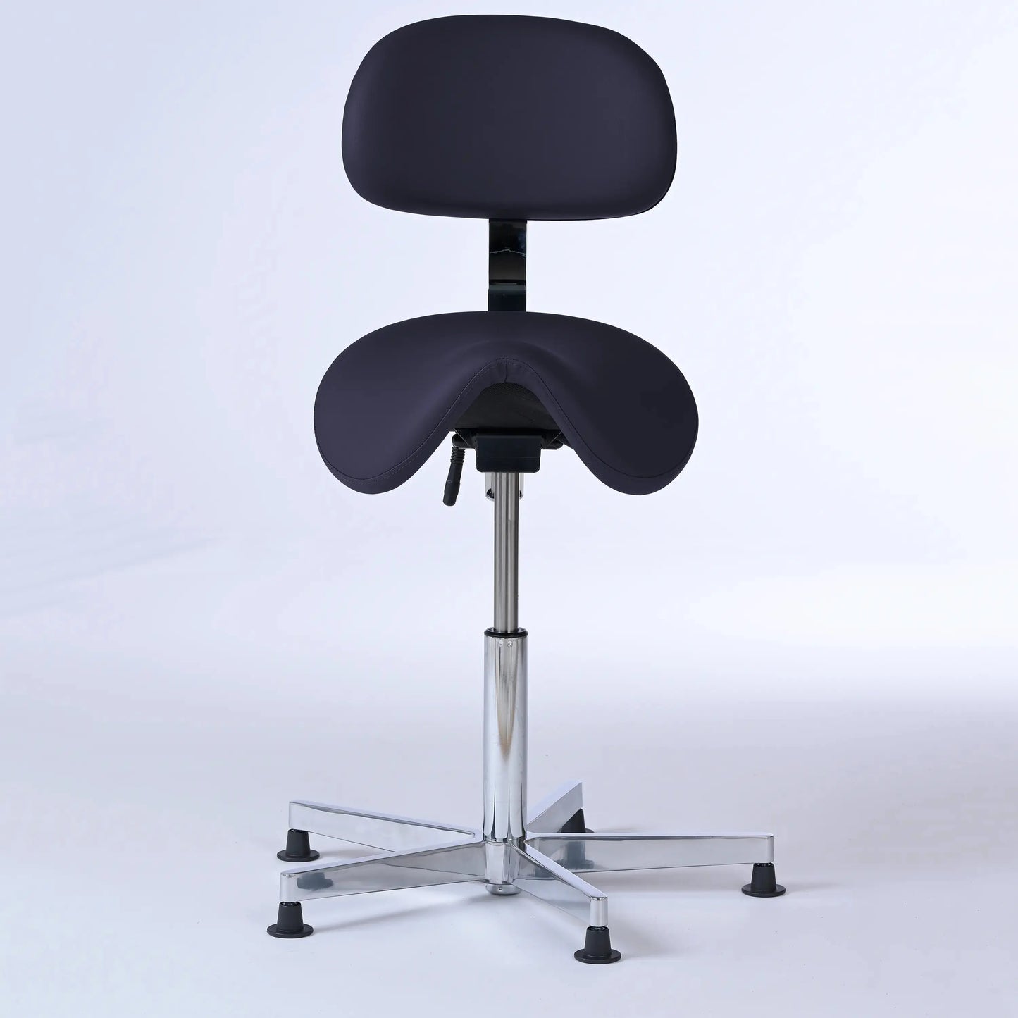 Stehhocker mit Rückenlehne Garwin – Gestell chrom mit Gleitern -  - Lacontaire