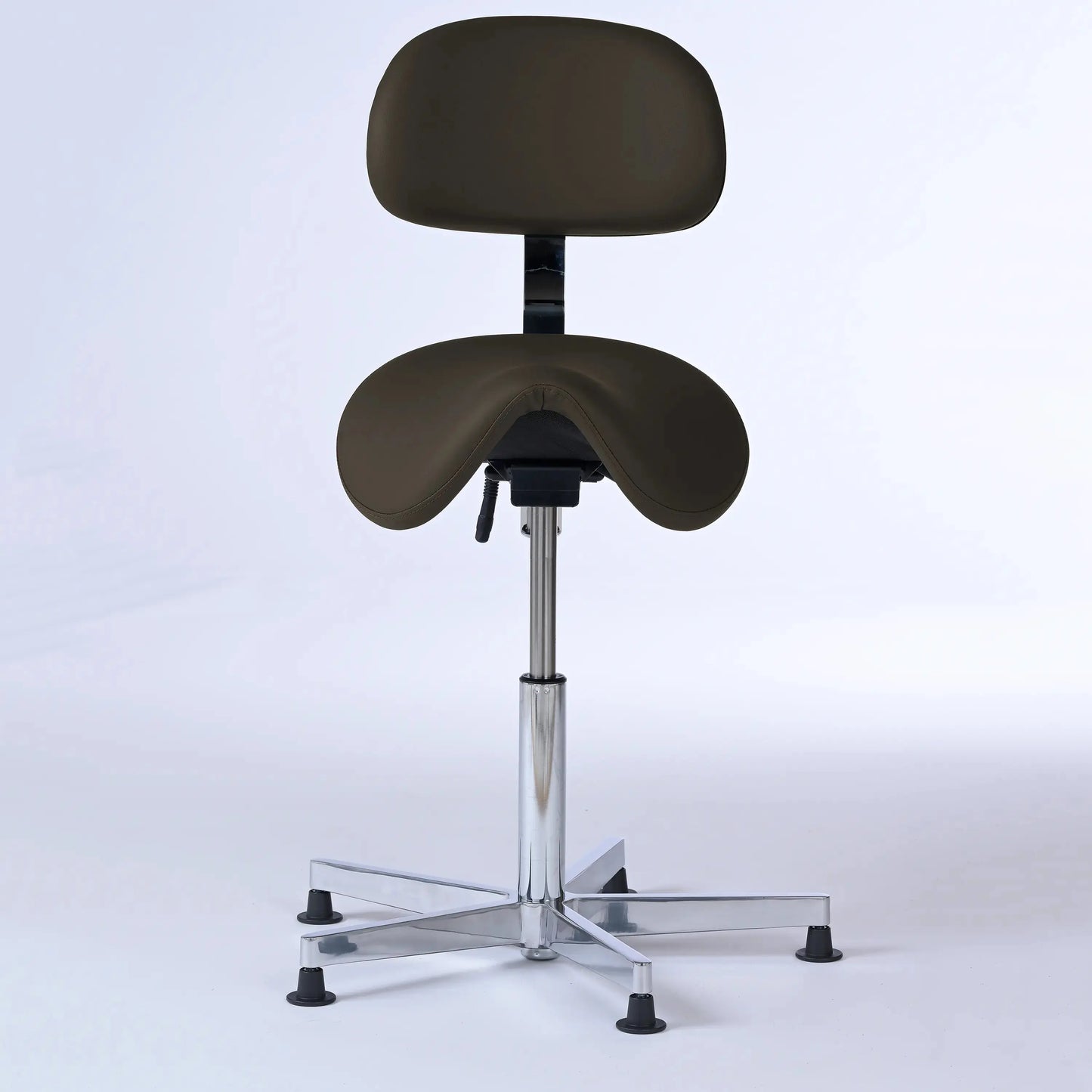 Stehhocker mit Rückenlehne Garwin – Gestell chrom mit Gleitern -  - Lacontaire