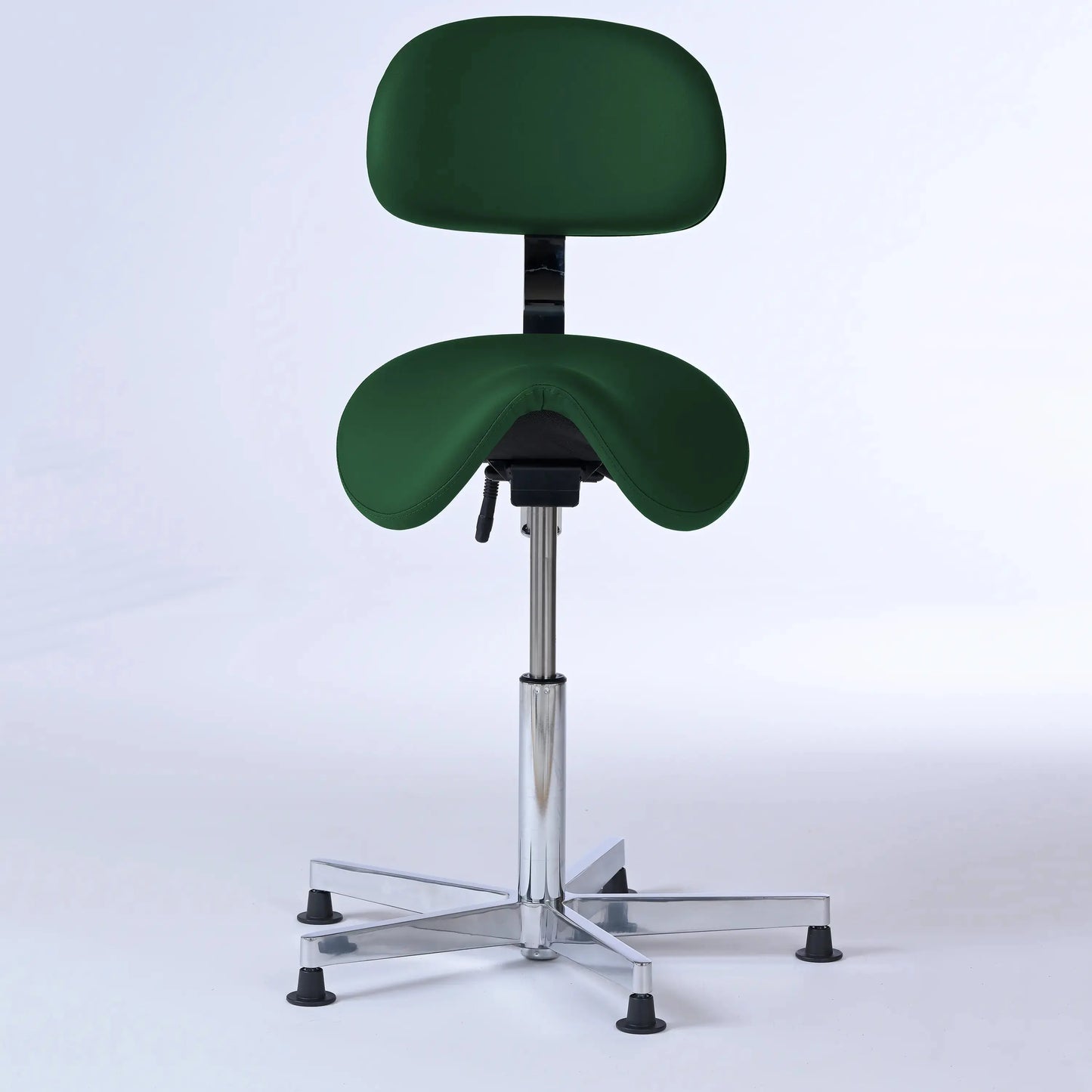 Stehhocker mit Rückenlehne Garwin – Gestell chrom mit Gleitern -  - Lacontaire