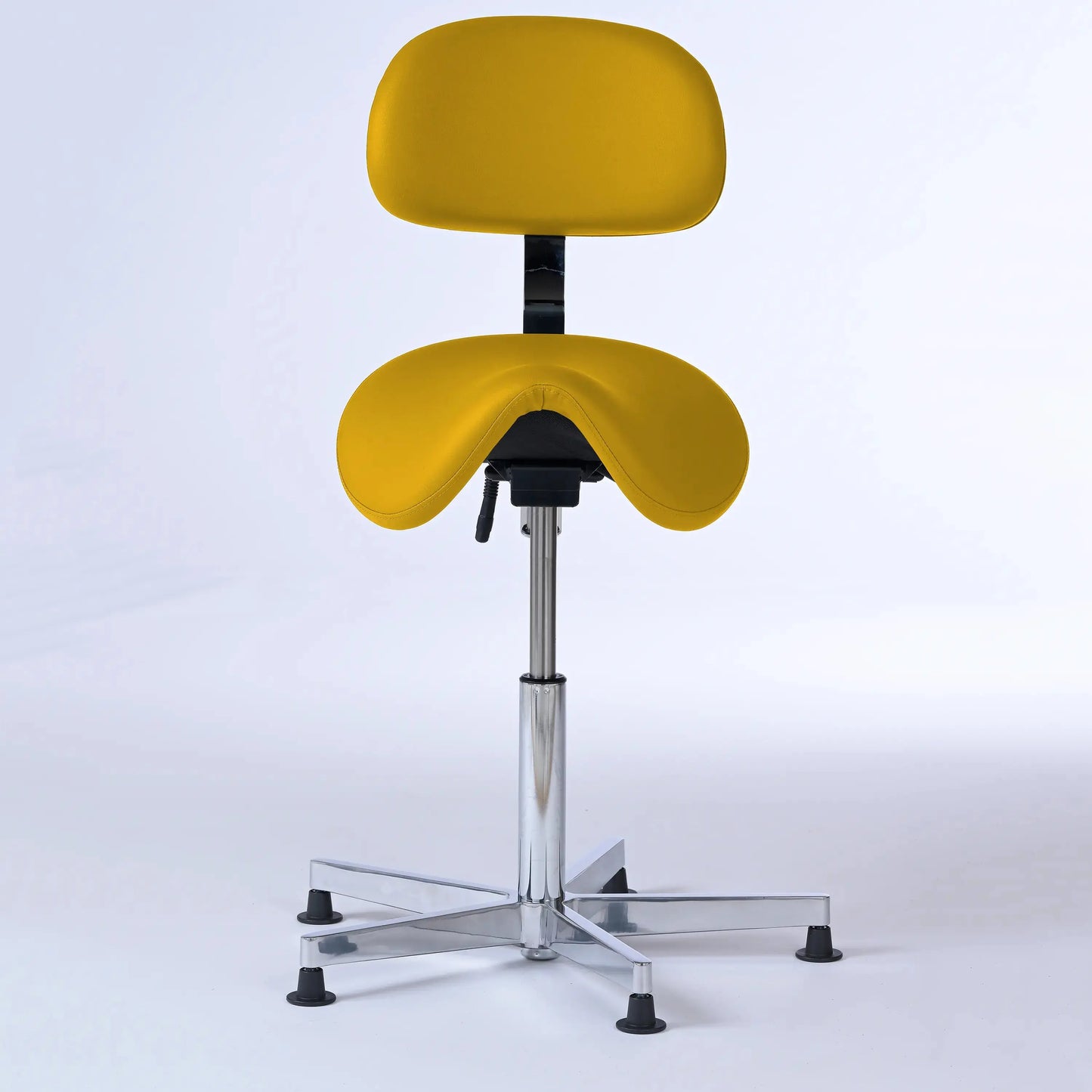 Stehhocker mit Rückenlehne Garwin – Gestell chrom mit Gleitern -  - Lacontaire