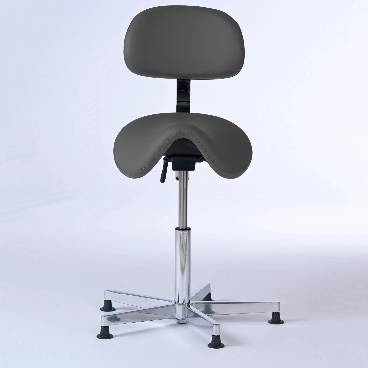 Stehhocker mit Rückenlehne Garwin – Gestell chrom mit Gleitern -  - Lacontaire