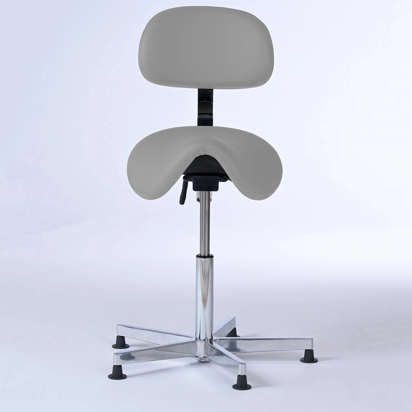 Stehhocker mit Rückenlehne Garwin – Gestell chrom mit Gleitern -  - Lacontaire