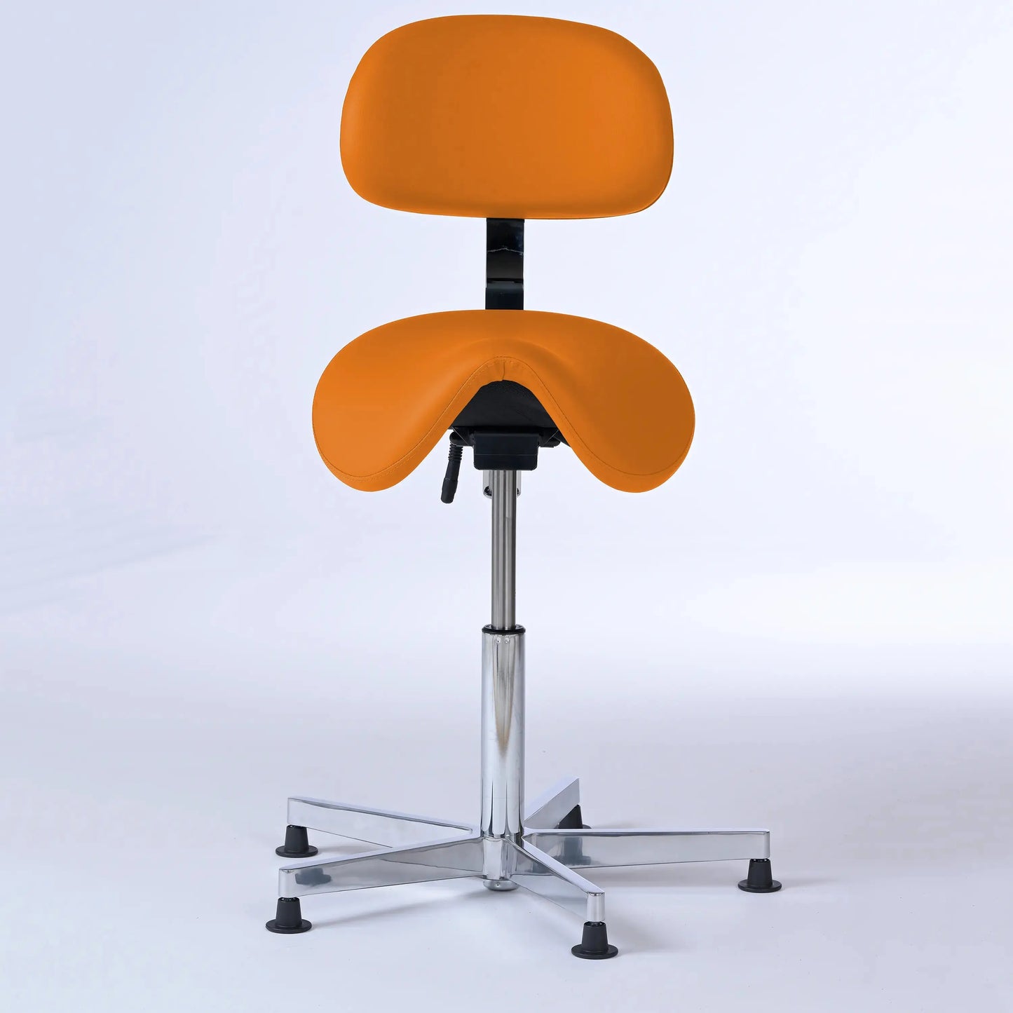 Stehhocker mit Rückenlehne Garwin – Gestell chrom mit Gleitern -  - Lacontaire