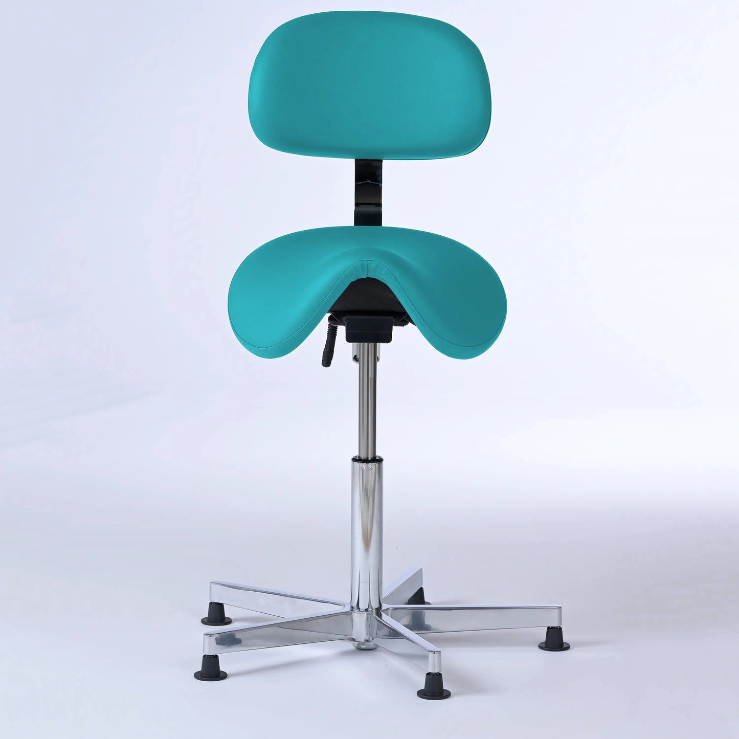 Stehhocker mit Rückenlehne Garwin – Gestell chrom mit Gleitern -  - Lacontaire