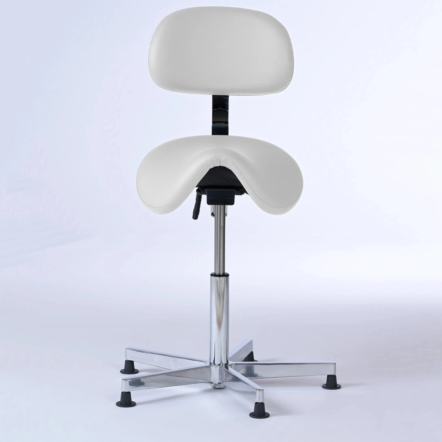 Stehhocker mit Rückenlehne Garwin – Gestell chrom mit Gleitern -  - Lacontaire
