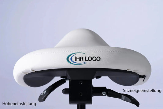 Bestickung Sattelhocker -  weis - Lacontaire